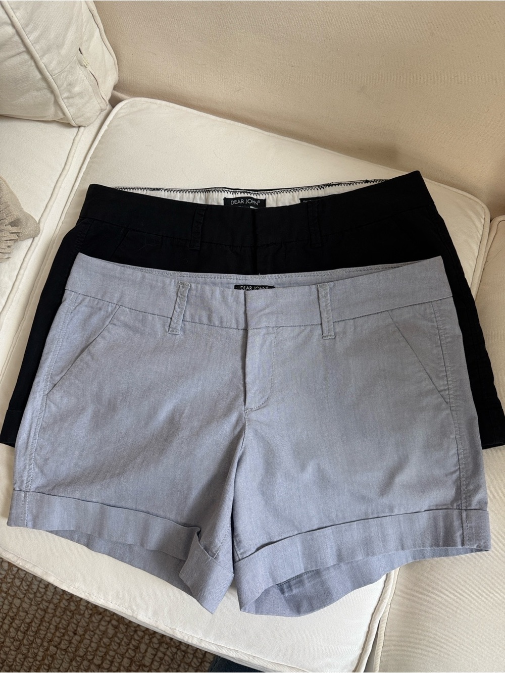 Dear John Bundle -  Black and Lt Blue Hampton Shorts Size 31
